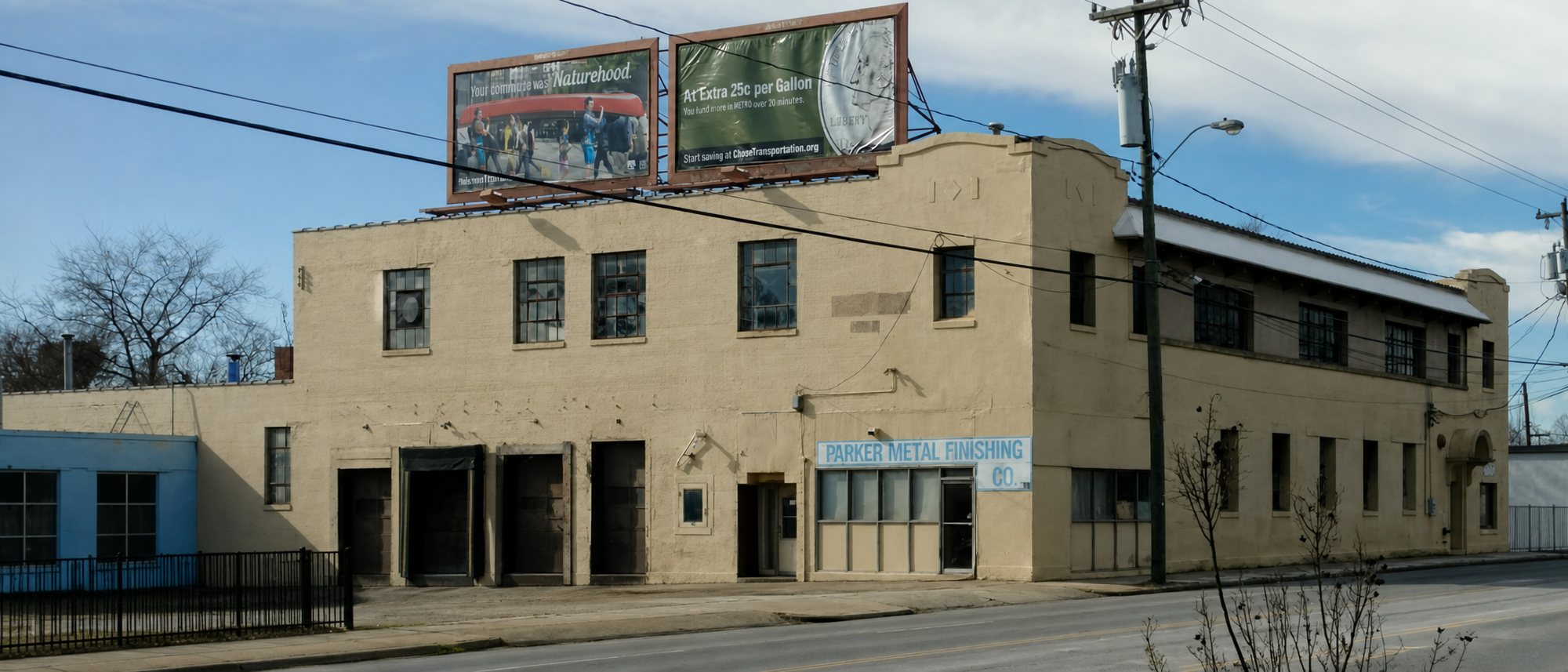 The Parker Metal Finishing building at 719 W. Gate City Blvd, Greensboro, NC